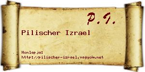 Pilischer Izrael névjegykártya